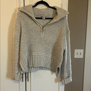 Sincerely Jules Heather Gray Cowl Neck Sweater